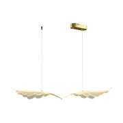 BAMDECOR Wing-Shaped LED Ceiling Pendant Light Stepless Dimming High Light Transmission Board Modern Lighting Fixture