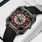VA VA VOOM Brand Original Rotating Compass Watch Fashionable Silicone Quartz Movement Night Light Luxury Leisure Sports Watches