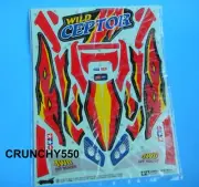 1998 Tamiya RC Decal Sticker Sheets 1/10 Wild Ceptor 57605 4WD Racer 1425588