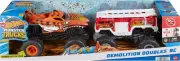 Hot Wheels Monster Trucks,1:24 Scale RC Toy Trucks 5-Alarm & Tiger Shark, wit...
