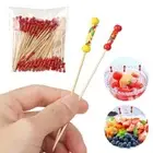 Skewer Food Fruit Cocktail Decor Bamboo Picks Handmade Toothpicks Fruit Sticks