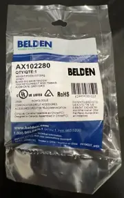 Belden AX102280 Modular Connectors (Keystone Jack) 10GX, Cat6A, RJ45, Gray 20 pc