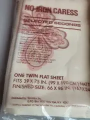 Vintage Twin Flat Sheet And Pillow Cases
