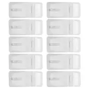 20 Sets Acrylic Bag Lock Buckle Plastic Hasp Clear Cabinet Latch