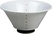 Yuuki Roman 190706 Handsome Ramen Rice Bowl Multi-Purpose Bowl with Five Functions Hasamiyaki Male Artist [Made in Japan/Hasamiyaki] Carved Dotted Color (Red)