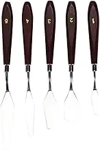 zaqwsx 5 Pcs Oil Painting Knife Set Oil Painting Shovel Oil Painting Palette Knife Oil Acrylic Painting Tools for Color Mixing