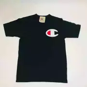 Champion Reverse Weave Men's Chest Big C Tee - Black