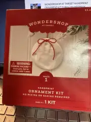 WONDERSHOP AT TARGET HANDPRINT ORNAMENT KIT makes 1 no miximg or baking required