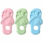 3pcs Teeth Cleaning Toys TPR Interactive Puppy Dog Chew Toys Slipper Shape