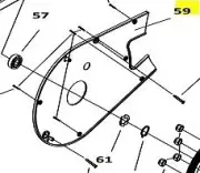 Sunlite F7 Trainer Replacement Parts Inner Chain Cover