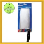 Oster Granger 83666.01 7 Inch Stainless Steel Cleaver Meat and Vegetable Cleaver
