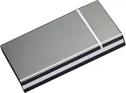 [Lorxilar] Cigarette Case Metal Portable Cigarette Case Slim Holds 20 100mm Cigarettes for Men and Women,One Size,Grey