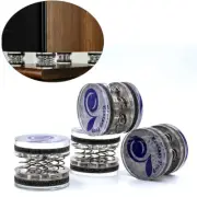4pcs Acrylic Turntable HiFi Speaker Isolation Feet Shock Absorber Spring Pad