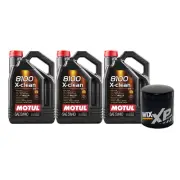 15L Motul 8100 X-CLEAN 5W40 Wix XP Filter Motor Oil Change Kit API SN