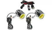 Custom Dynamics LED Fog Lights Chrome Yellow #PB-FOG-BCM-YC Harley Davidson