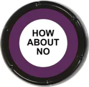 How About NO Sound Button - Joke Gag Gift Funny Talking Prank Desk Humor Novelty