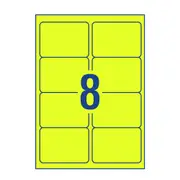 Avery High Visibility Fluoro Address and Shipping Label