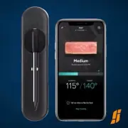 KitchenAid Black Yummly Smart Meat Thermometer WithWireless Bluetooth