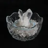 在飛比找樂天市場購物網優惠-天然水晶首飾消磁工具玻璃器皿碗白水晶碎石紫晶花晶簇魚缸裝飾