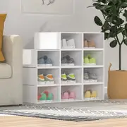Advwin Display Shoe Storage Box Stackable Sneaker Organizer Rack Plastic White 15/27/40/54/67/80 Pcs