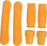 ERINGOGO 6Pcs Crutch Pad with Soft Foam Grips Slip Replacement Caps and Underarm Cushions for Enhanced Comfort and Safety Lightweight and Portable for Everyday Use