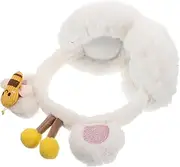 [Healeved] Fluffy Plush Bee Ear Muffs for and Adults Cute Winter Ear Protector Covers Warm and Cozy Cold Weather Ideal for Winter Activities and Outdoor Use