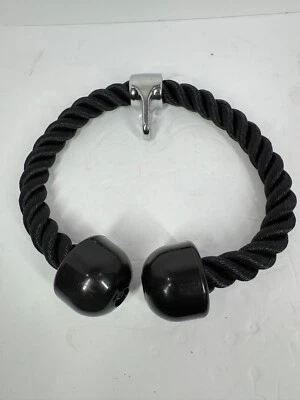Tricep Pulldown rope 24" Black Workout Cable Weightlifting Black