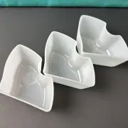 Tupperware Crystalwave Microwave Insert for Divided dish New Set Of 3