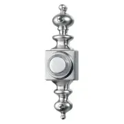 NuTone PB4LSN Wired Lighted Door Chime Push Button, Satin Nickel
