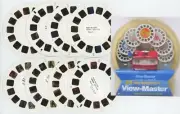 View-Master 65 Years Anniversary Collector Set 8 Factory TEST Reels 1930 to 2000