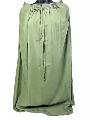Atmosphere - Dark green crinkle material elastic/drawstring waist skirt - UK 10