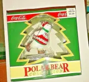 Coke Christmas ornament polar bear ice skating