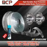 Rear Wheel Bearing Hub Ass + Brake Drum Shoe Kit for Subaru Impreza GC GF ABS