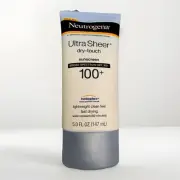 Neutrogena Ultra Sheer SPF 100 Sunscreen 5oz Non Greasy Large Value Size Formula