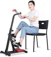 Pedal Exerciser Exercise Bike Arm and Leg Exercise Peddler, Elderly Indoor Stepper Exercise Bike for Upper and Lower Limbs Coordinated Rehabilitation