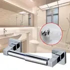 Accessory Rack Silver Wall Mounted Washroom Toilet Rail Bar Roll Paper Holder