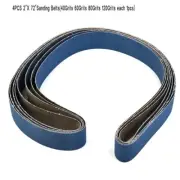 Coarse Grinding Ceramic Sanding Belts Bands 4pcs 2 x 72 Multiple Grit Choices