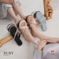 在飛比找蝦皮購物優惠-新款ruby涼鞋摩登女涼鞋韓版涼鞋防滑休閒軟平底涼鞋