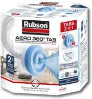 Rubson Aero 360 Dehumidifier Refill Tabs (Pack of 2) Size Name:0.90