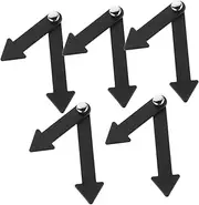 Generic Wear Resistant Plastic Clock Hands 5pcs Classroom Teaching Props for Boys and Education