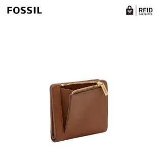 【FOSSIL 官方旗艦館】Logan 咖啡色真皮拉鍊短夾SL7829200