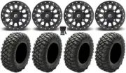 Fuel Vector Beadlock 15" Wheels 30" Crawler XR Tires Honda Pioneer 1000 / Talon