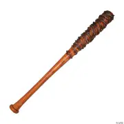 Zombie Smasher Brown Baseball Bat Costume Accessory - Trick Or Treat Studios