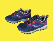 Saucony Boy's Peregrine Shield 2 Sneaker Navy/Red 10.5 W US Little Kid
