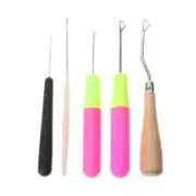 5pcs/Set Plastic Crochet Needle Braiding for Hook Weaving Hair Dreadlock C