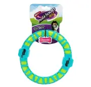 Wham-O Pets Jazwares Chewla-Hoop Squeak & Tug Squeaky Ring Dog Toy Park yard