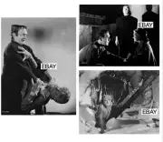 FRANKENSTEIN MEETS THE WOLFMAN 1943 MOVIE PHOTO LOT #3(3) CHANEY FAMOUS MONSTERS