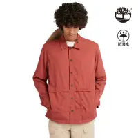 在飛比找momo購物網優惠-【Timberland】男款醬紅色防潑水襯衫外套(A6RDH