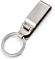 [Linwnil] Stainless Steel Keyring Security Belt Clip Key Chain,used in sports Pants, Pockets,Durable Multi-ring Key Holder