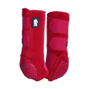 Classic Flexion Legacy2 Support Horse Front Boots Crimson Medium Hind